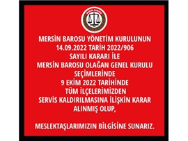 BAROMUZUN OLAĞAN GENEL KURUL SEÇİMLERİNDE İLÇELERDEN SERVİS KALKACAK