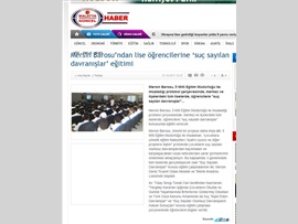 BASINDA BAROMUZ (Mersin Barosu'ndan Lise Öğrencilerine 'Suç Sayılan Davranışlar' Eğitimi) 21.10.2017