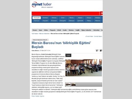 BASINDA BAROMUZ (Bilirkişilik Temel Eğitim Programı Başladı)