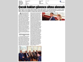 BASINDA BAROMUZ (Mersin Barosu Çocuk Hakları Merkezi Bşk. Av. Ruşen Ayşen Ayılgan'ın 'Dünya Çocuk Hakları Haftası' Basın Açıklaması)