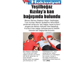 BASINDA BAROMUZ (Yeşilboğaz'dan Kan Bağışı Kampanyasına Destek)