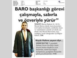 BASINDA BAROMUZ (Baro Bşk. Er, "Hayata Geçireceğimiz Çok Proje Var")