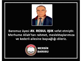 VEFAT VE BAŞSAĞLIĞI