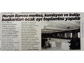 Merkez, komisyon ve kulüp toplantısı yapıldı