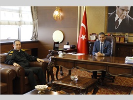 MERSİN SAHİL GÜVENLİK AKDENİZ BÖLGE KOMUTANI BAVBEK, BARO BAŞKANIMIZ ER’İ ZİYARET ETTİ