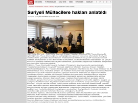 BASINDA BAROMUZ (Suriyeli Mültecilere Hakları Anlatıldı)