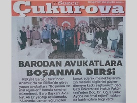 BASINDA BAROMUZ (Boşanma ve Mal Rejimleri Semineri)