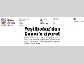 BASINDA BAROMUZ (Mersin Büyükşehir Belediye Başkanı Vahap Seçer'e Ziyaret)