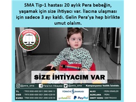 PERA BEBEK YAŞAMAK İÇİN DESTEĞİNİZİ BEKLİYOR