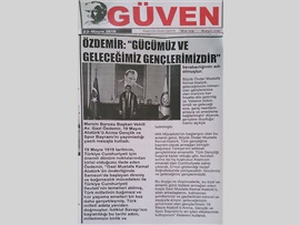 BASINDA BAROMUZ (Başkan Vekilimiz Av. Gazi Özdemir'in 19 Mayıs Atatürk'ü Anma Gençlik ve Spor Bayramı Mesajı)