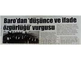 Başkanımız Av. Gazi Özdemir, Ankara Barosu yönetiminin yargılandığı davaya katıldı