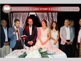 Baro Başkanımız Av.Ali ER ve Başkan Yardımcımız Av.Gazi ÖZDEMİR Çamlıyayla'da Av.Gamze ÖZTEMİR' in düğün merasimine katıldılar.