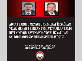 MESLEKTAŞLARIMIZA YAPILAN SALDIRIYI KINIYORUZ