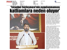 BASINDA BAROMUZ (Yeşilboğaz: "İstanbul Sözleşmesi'nin Uygulanmaması, Kadınların Katledilmesine Neden Oluyor")