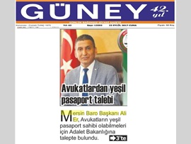 BASINDA BARO (Yeşil Pasaport Talebi) 22.09.2017