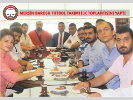 MERSİN BAROSU SPOR KOMİSYONU TOPLANDI.