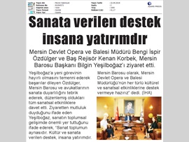 BASINDA BAROMUZ (Mersin Devlet Opera ve Balesi'nden Ziyaret)