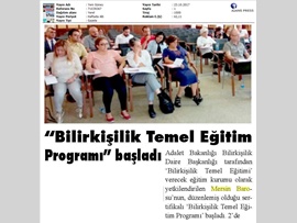 BASINDA BAROMUZ (Bilirkişilik Temel Eğitim Programı Başladı)