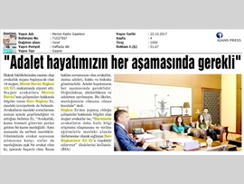 BASINDA BAROMUZ (Stajyer Avukatların Başkanımıza Ziyareti-Adalet Hayatımızın Her Aşamasında Gerekli)