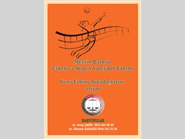 MERSİN BAROSU ERKEK VE KADIN VOLEYBOL TAKIMI YENİ TAKIM ARKADAŞLARI ARIYOR