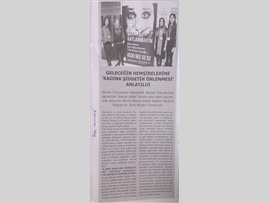 BASINDA BAROMUZ (Geleceğin Hemşirelerine 'Kadına Şiddetin Önlenmesi' Konulu Bilgilendirme Çalışması
