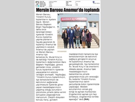 BASINDA BAROMUZ (Baro Başkanımız Yönetim Kurulu Toplantısını Anamur'da Yaptı)