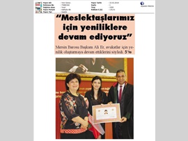 BASINDA BAROMUZ (Baro Bşk. Er: "Yenilik Üretmeye Devam Ediyoruz")