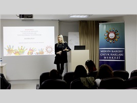 MERSİN BAROSU ÖĞRETMEN ADAYLARINA ÇOCUK HAKLARINI ANLATTI