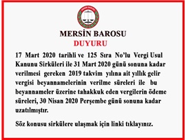 VERGİ USUL KANUNU SİRKÜLERİ VE YILLIK GELİR BEYANNAMELERİ HAKKINDA