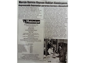 Depremzede hayvanlar yararına kermes düzenlendi