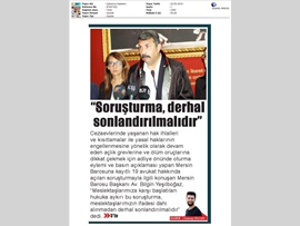 BASINDA BAROMUZ (19 Avukata Açılan Soruşturma ile İlgili Basın Açıklaması)