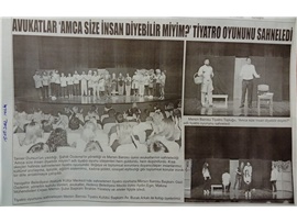 "Amca Size İnsan Diyebilir miyim?" tiyatro oyunu sahnelendi