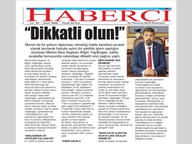 BASINDA BAROMUZ (Mersin Barosu'ndan Sahte Avukat İçin Suç Duyurusu)