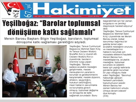 BASINDA BAROMUZ (Yeşilboğaz: "Barolar Toplumsal Dönüşüme Katkı Sunmalı)