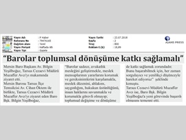 BASINDA BAROMUZ (Yeşilboğaz: "Barolar Toplumsal Dönüşüme Katkı Sunmalı)