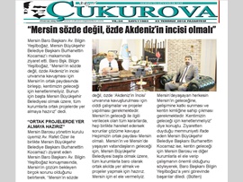 BASINDA BAROMUZ (Yeşilboğaz: "Mersin Sözde Değil, Özde Akdeniz'in İncisi Olmalı)