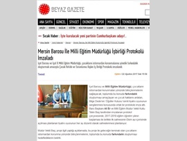BASINDA BARO (İl Milli Eğitim Müdürlüğü ile Protokol İmzalandı) 23.08.2017