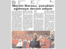BASINDA BAROMUZ (Baromuz, 20 Kasım Dünya Çocuk Hakları Günü nedeniyle ‘Çocuk Hakları ve Suç Sayılan Davranışlar’ konulu eğitim semineri düzenledi.) 22.11.2017