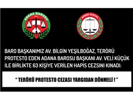 YEŞİLBOĞAZ: “TERÖRÜ PROTESTO CEZASI YARGIDAN DÖNMELİ”