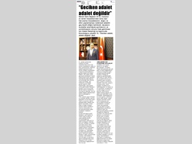 BASINDA BAROMUZ (Baro Bşk. Er: "Geç Gelen  Adalet, Adalet Değildir")
