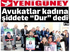 BASINDA BAROMUZ (Avukatlar Adalet Nöbetini Kadına Şiddete Dur Demek İçin Tuttu)