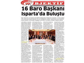 BASINDA BAROMUZ (Baro Başkanları, Çocuk İstismarı, Kadına Şiddet ve Mesleki Sorunları Masaya Yatırdı)