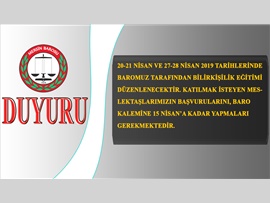 BİLİRKİŞİLİK EĞİTİM PROGRAMI