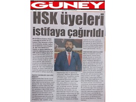 BASINDA BAROMUZ (Baro Başkanları HSK Üyelerini İstifaya Davet Etti)