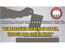 BAROLARDAN KAYYIMA ORTAK TEPKİ