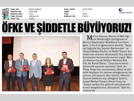 BASINDA BAROMUZ (Mersin Barosu'ndan 5000 Çocuğa Eğitim)