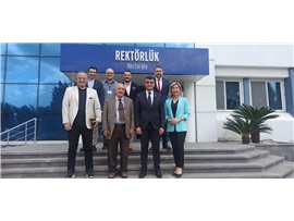 ÇAĞ ÜNİVERSİTESİ REKTÖRÜLÜĞÜ'NE BAYRAMLAŞMA ZİYARETİ