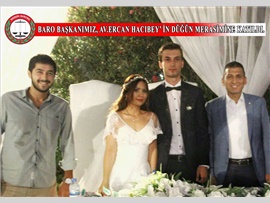 Baro Başkanımız Av.Ali ER, Av.Ercan HACIBEY’ in düğün merasimine katıldı.