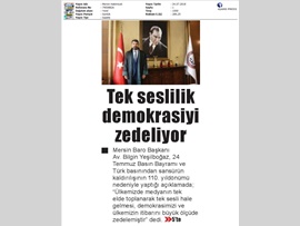 BASINDA BAROMUZ (Yeşilboğaz: "Türkiye, Gazeteciler İçin Dünyanın En Büyük Hapishanesi")