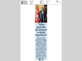 BASINDA BAROMUZ (Yeşilboğaz: "Türkiye, Gazeteciler İçin Dünyanın En Büyük Hapishanesi")